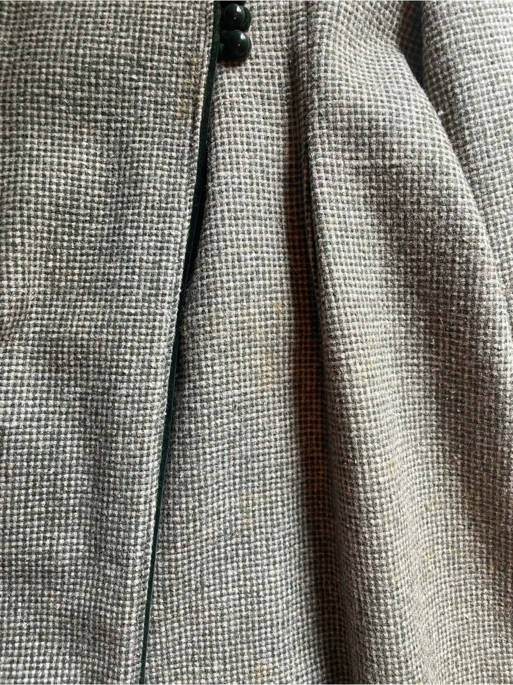 Children’s Gray Vintage Wool Blend A-Line Coat